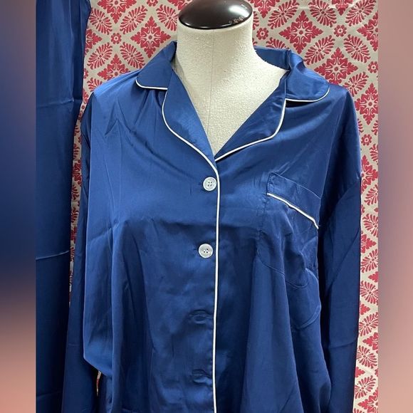 Yimanie button down top & pants pajama set loungewear - Picture 7 of 7